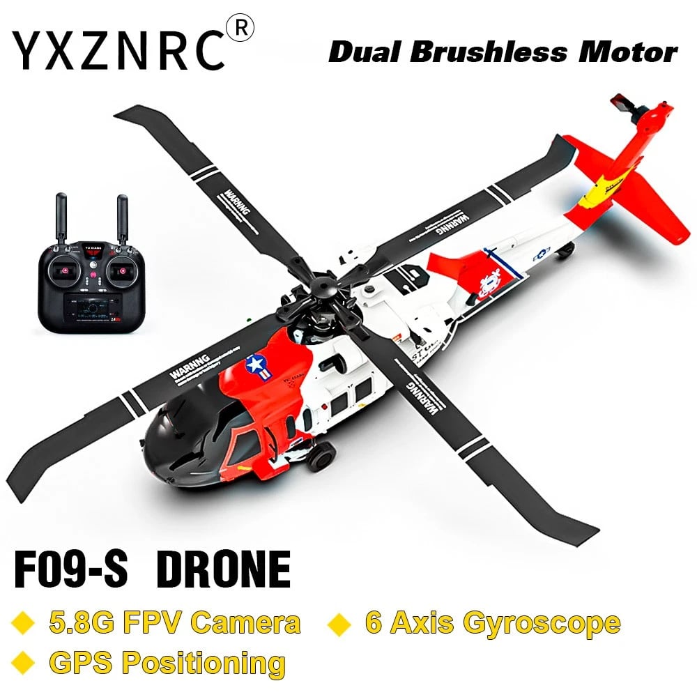 🔥HOT SALE 49% OFF✨Yu Xiang F09-S RC Helicopter, 1/47 Scale 2.4G 6CH Gyro RC Helicopter w/ GPS Intelligent Control System