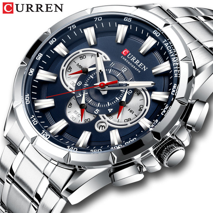Curren Men's Luminious Pointers Premium Watch (Dial 4.8cm) - CUR181