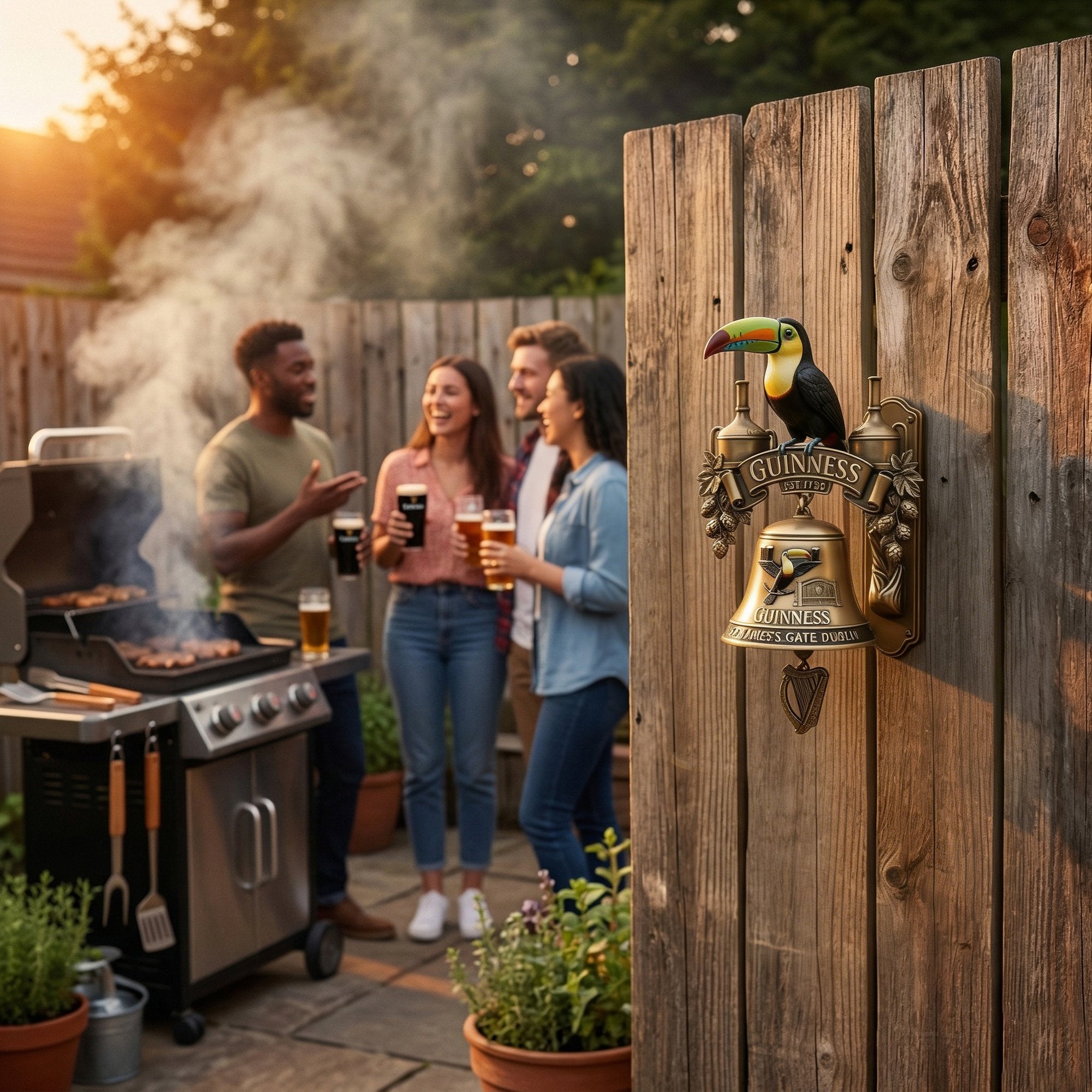 OFFICIAL GUINNESS Toucan Series Retro Bell Mural