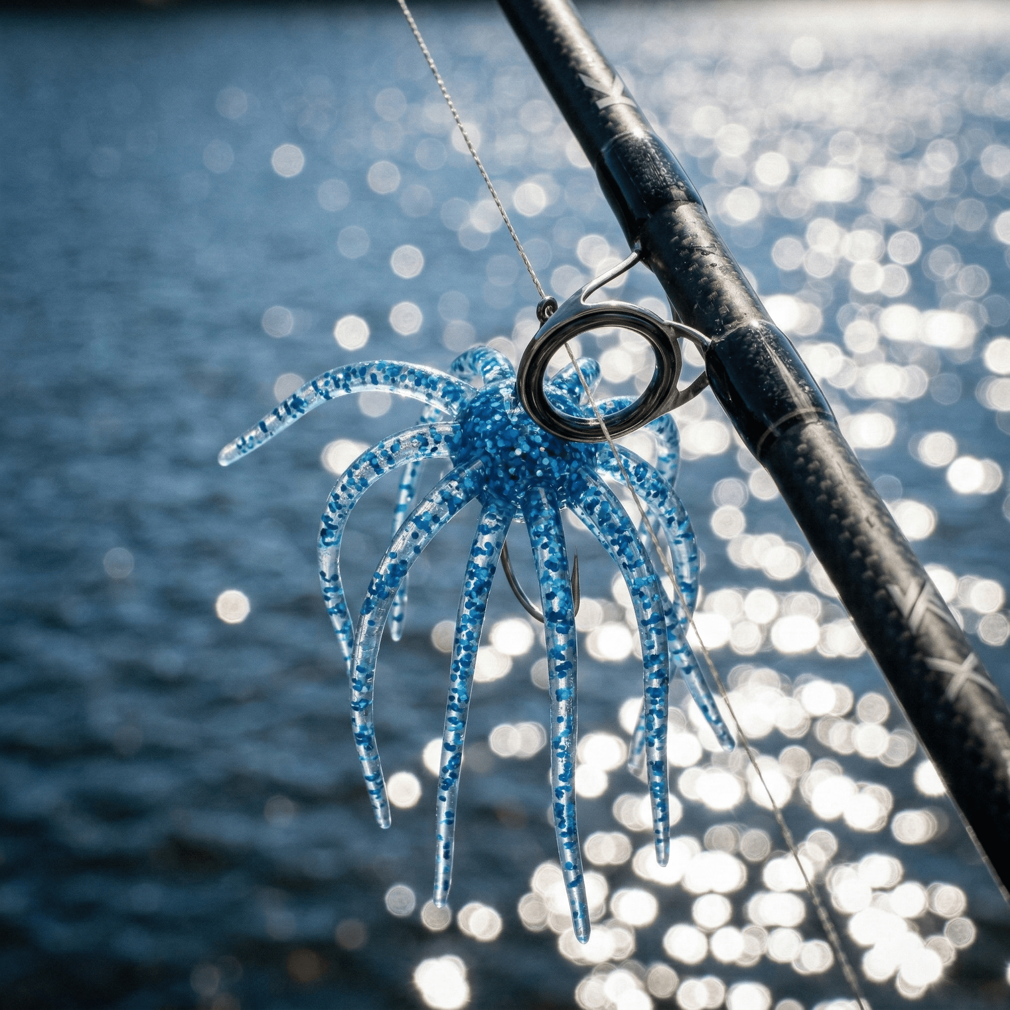 🔥Tentacle Soft Plastic Fishing Lure, Finesse Bass Bait for Drop Shot Wacky Rig, Slow Sinking