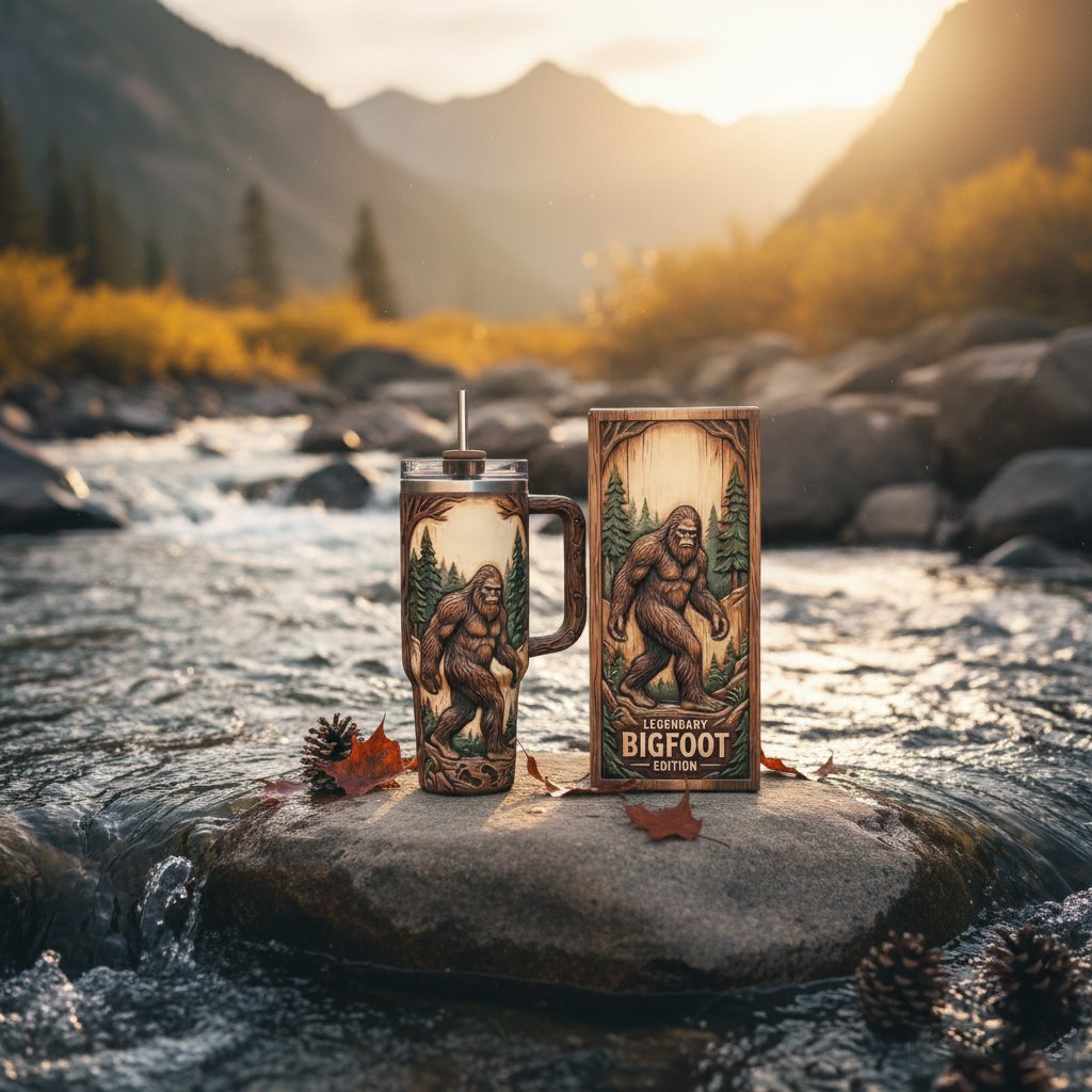 🌲✨ "Secret of the Woods" Limited Series: Touch the Legend of the Wild Tumbler
