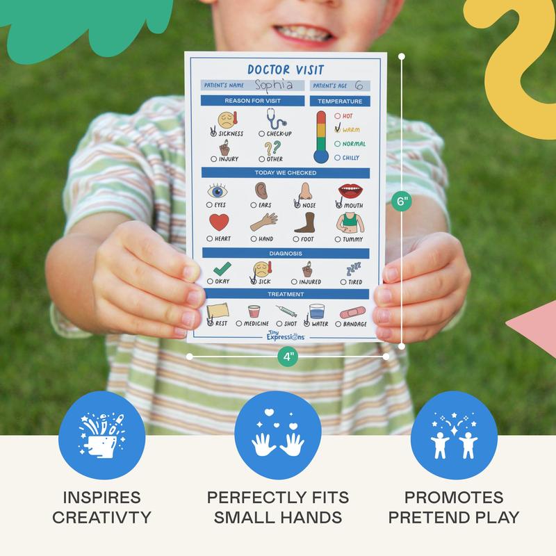 🔥Last Day 49% OFF - 🥳 Pretend Play Notepads | 2-Pack | 50 Pages Each ✨