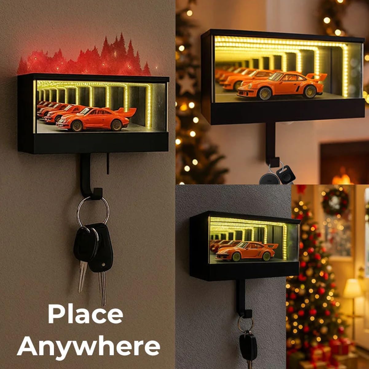 🔥Christmas Up to 70% off🔥-Infinity Garage Key Holder, Illuminated Design, Rechargeable
