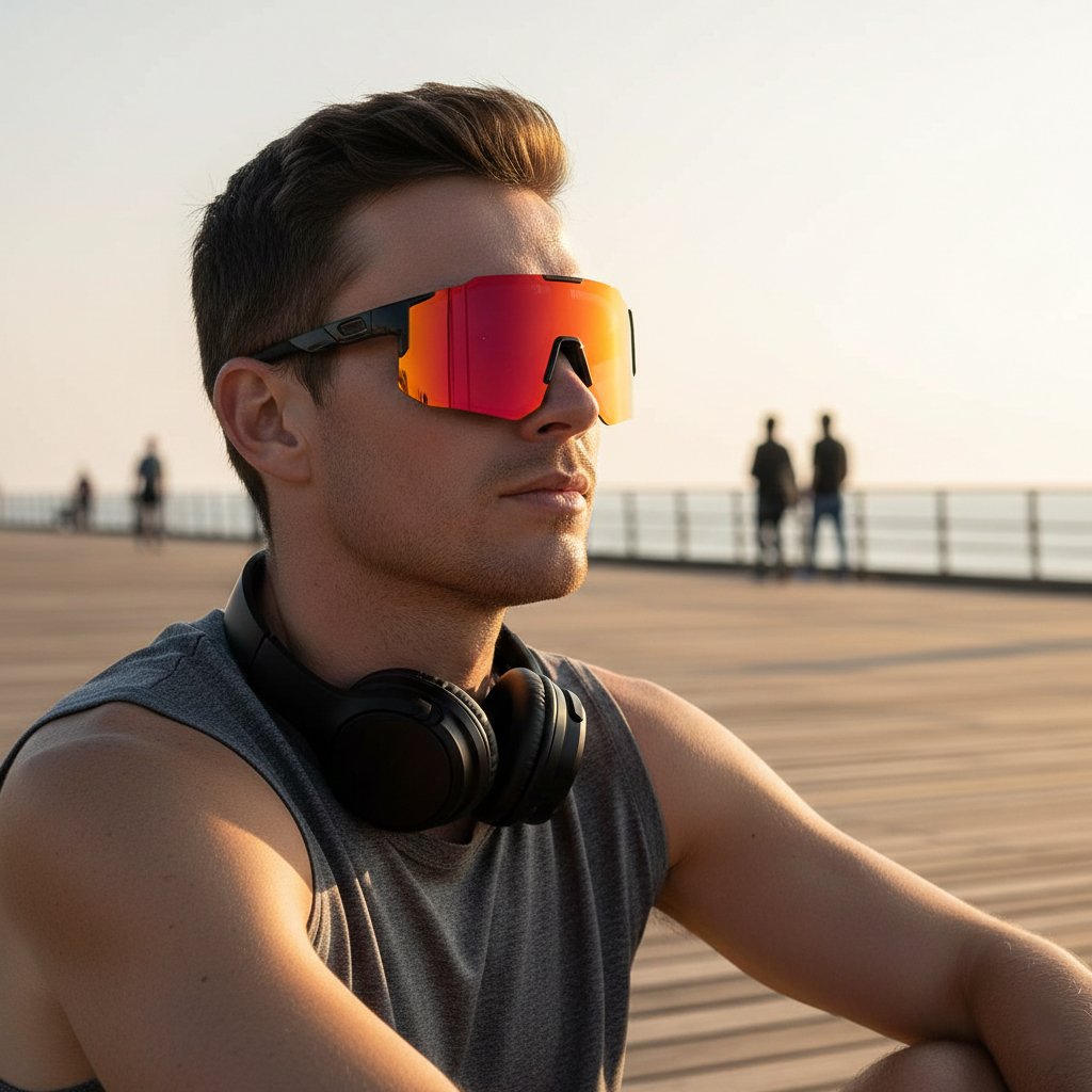 Skiing, mountaineering, and cycling goggles (windproof and sandproof)