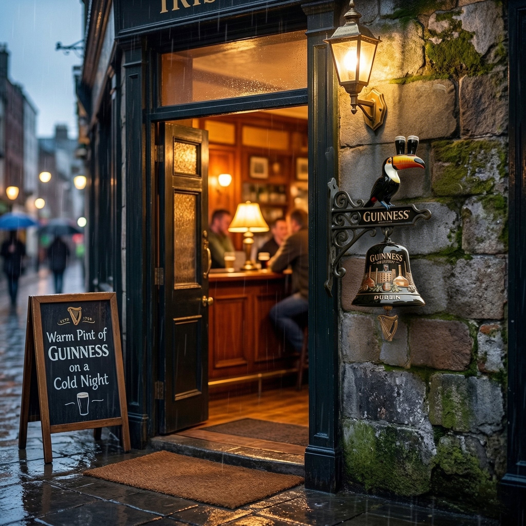 OFFICIAL GUINNESS Toucan Series Retro Bell Mural