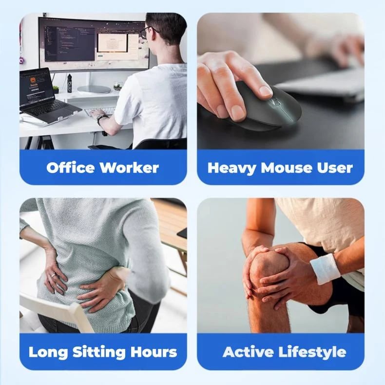 ✨SKAVIX™ Back Pain Patch Natural Pain Relief Patches for Knee Neck Shoulder and Joint Pain Muscle Soreness Arthritis Relief