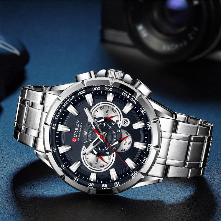 Curren Men's Luminious Pointers Premium Watch (Dial 4.8cm) - CUR181
