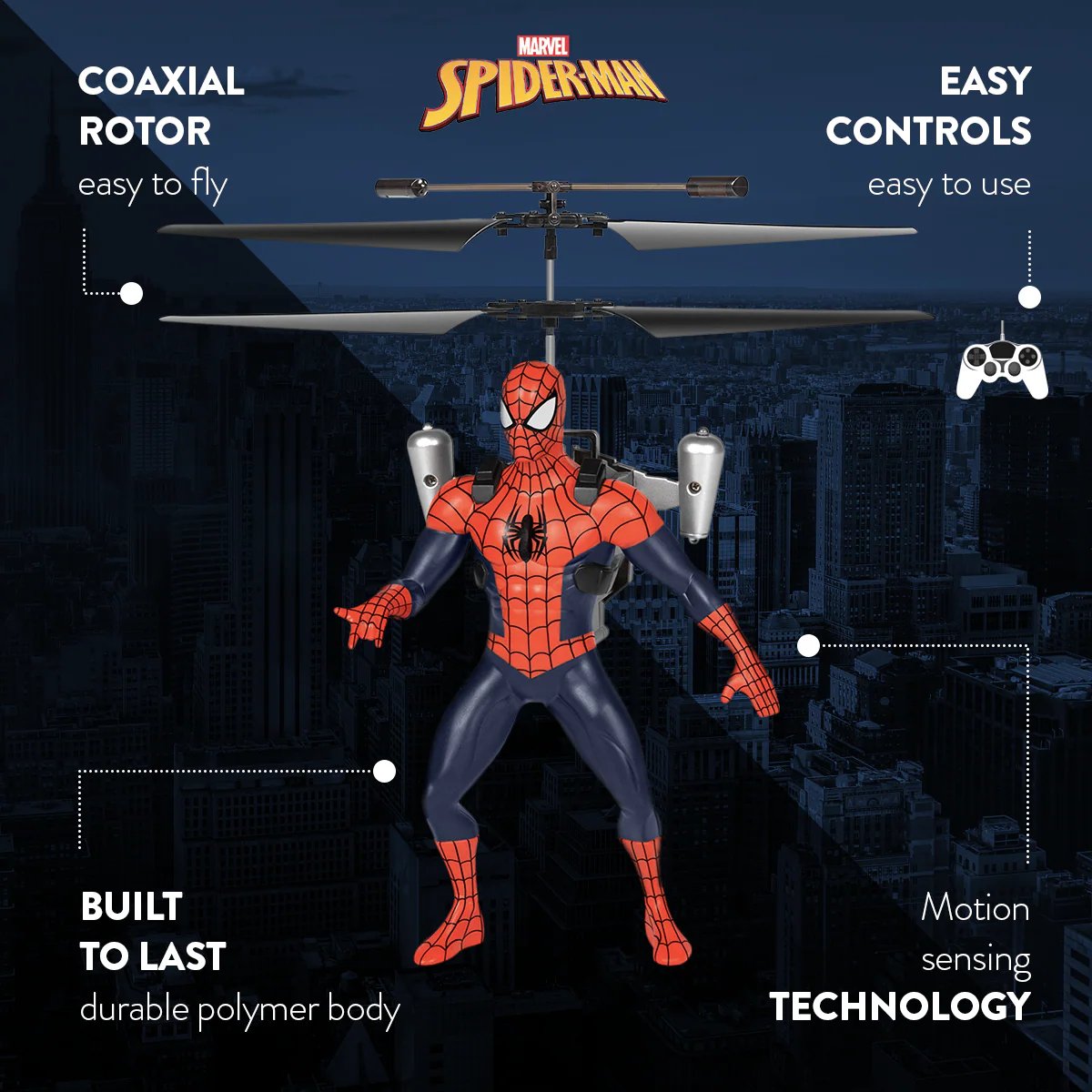 đ„HOT SALE 49% OFFâšSpider-Man IR Remote Control Flying Figure