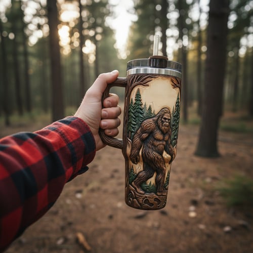 🌲✨ "Secret of the Woods" Limited Series: Touch the Legend of the Wild Tumbler