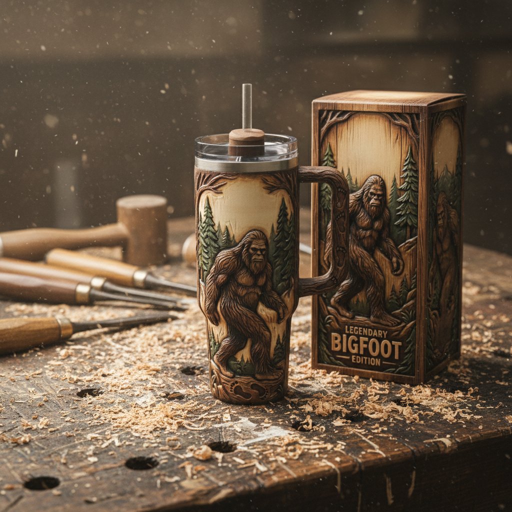 🌲✨ "Secret of the Woods" Limited Series: Touch the Legend of the Wild Tumbler