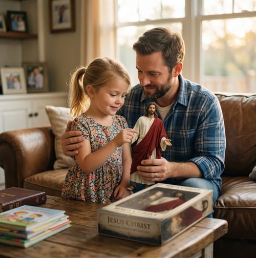 Sacred Design Jesus Collectible - A Divine Gift for Home Prayer & Spiritual Comfort