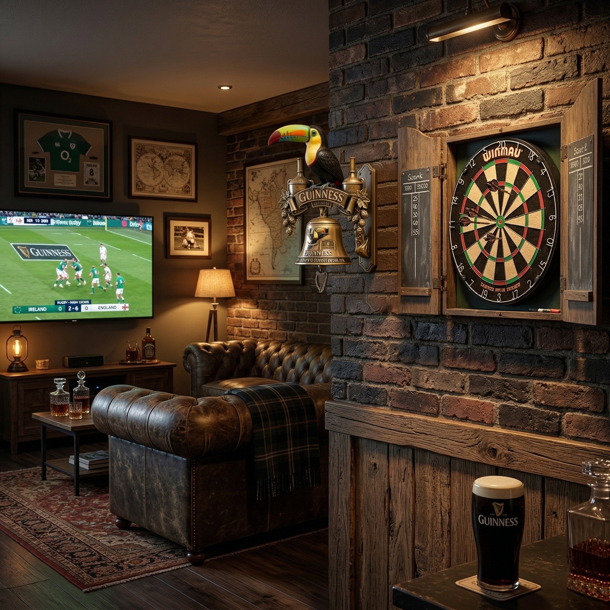 OFFICIAL GUINNESS Toucan Series Retro Bell Mural