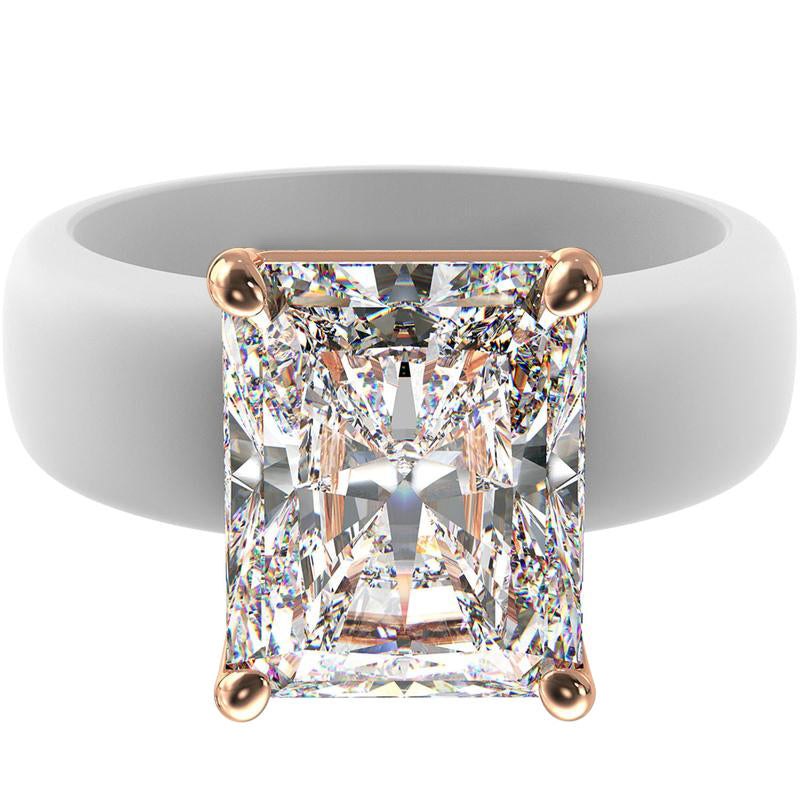 🔥Buy 2 Get 1 Free🔥LOVILDS Silicone Ring – Emerald Cut CZ | Patent-Pending Design