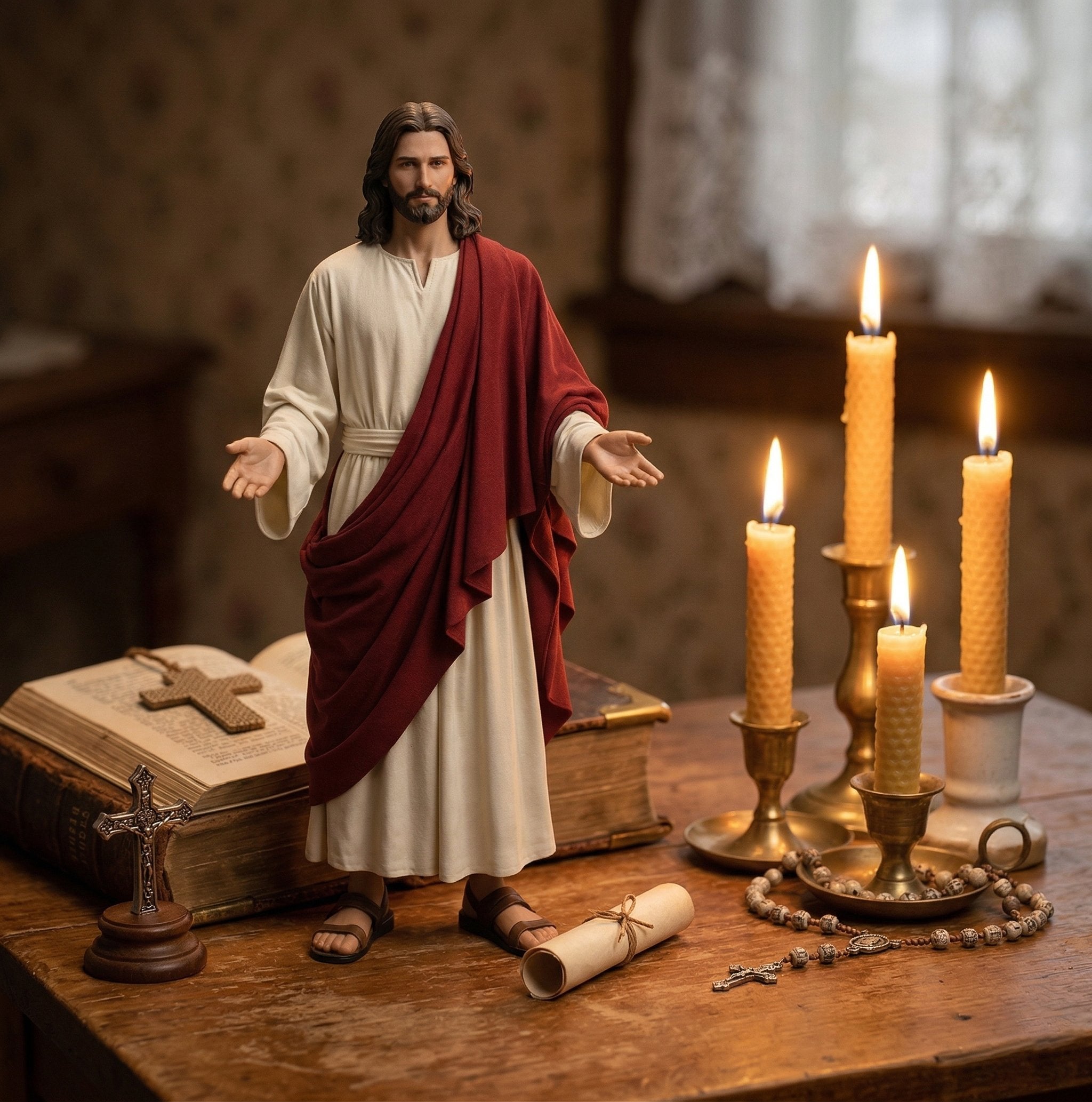 Sacred Design Jesus Collectible - A Divine Gift for Home Prayer & Spiritual Comfort