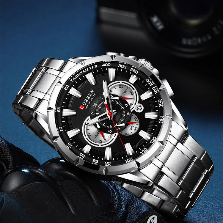 Curren Men's Luminious Pointers Premium Watch (Dial 4.8cm) - CUR181
