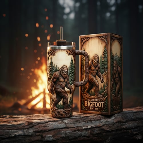 🌲✨ "Secret of the Woods" Limited Series: Touch the Legend of the Wild Tumbler