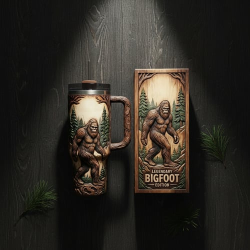 🌲✨ "Secret of the Woods" Limited Series: Touch the Legend of the Wild Tumbler
