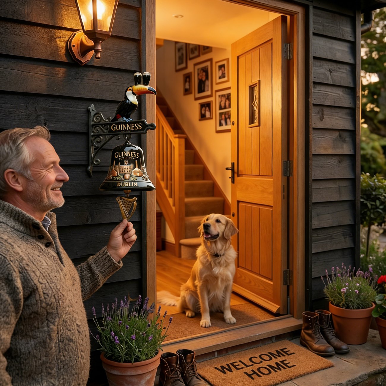 OFFICIAL GUINNESS Toucan Series Retro Bell Mural