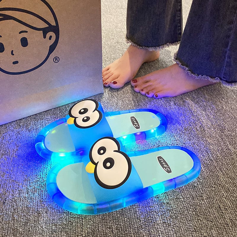Rainbow Step · LED Light-Up Matching Slippers