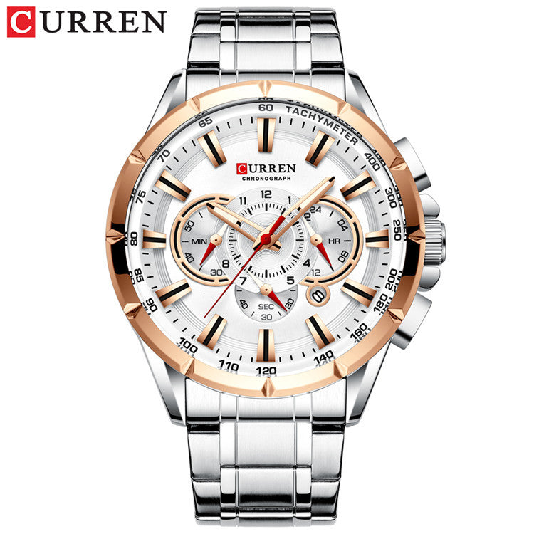 Curren Men's Luminious Pointers Premium Watch (Dial 4.8cm) - CUR181