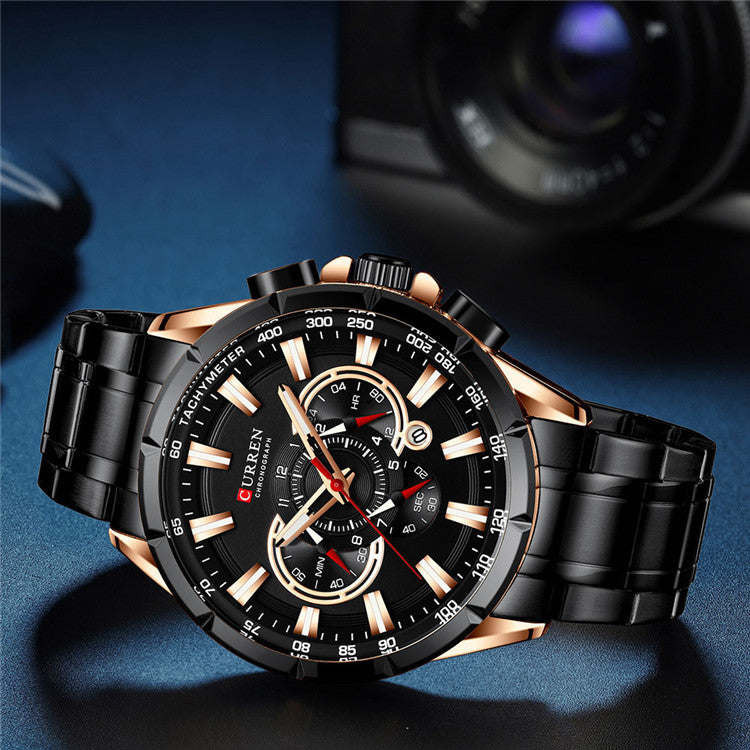 Curren Men's Luminious Pointers Premium Watch (Dial 4.8cm) - CUR181