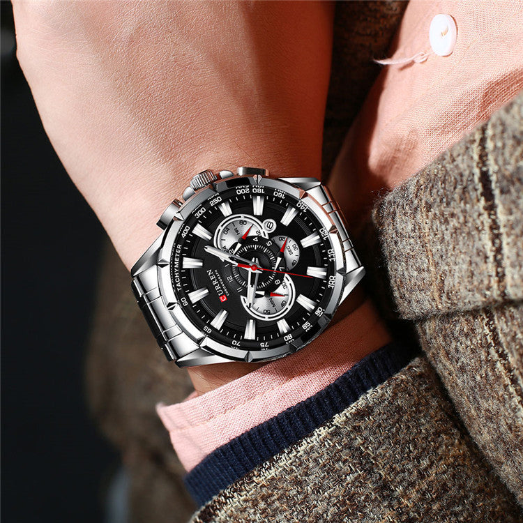 Curren Men's Luminious Pointers Premium Watch (Dial 4.8cm) - CUR181