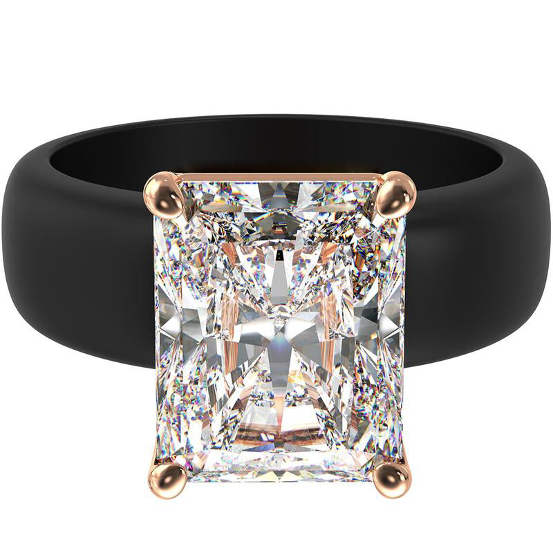 🔥Buy 2 Get 1 Free🔥LOVILDS Silicone Ring – Emerald Cut CZ | Patent-Pending Design