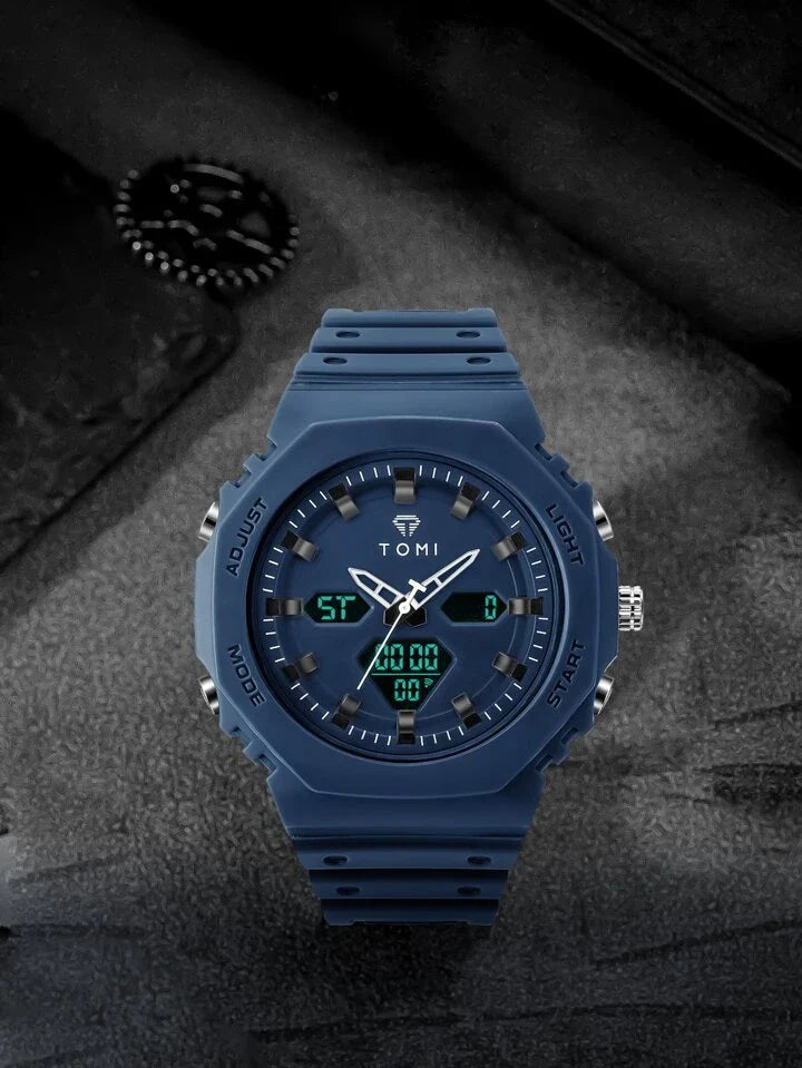 TOMI T-217 Dual Time Sports Watch - 7BONKERS