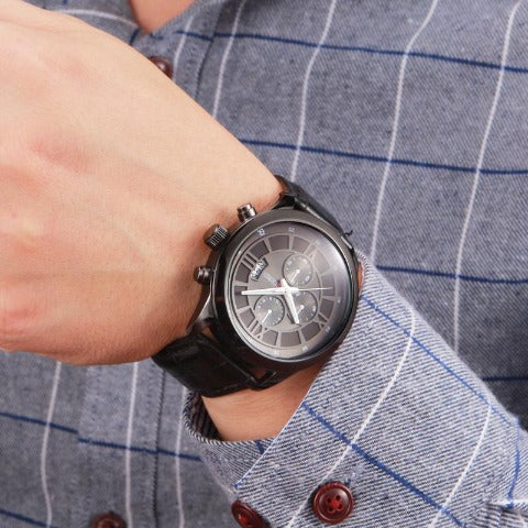 Curren Men's Full Black Watch (Dial 4.3cm) - CUR203