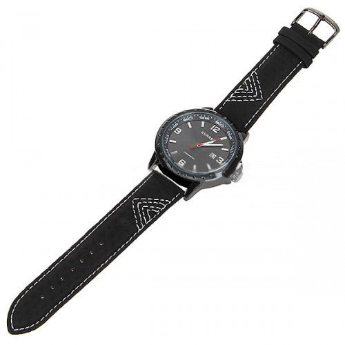 Curren Men's Watch with Leather Band (Shadow 5.3cm Dial) - CUR024