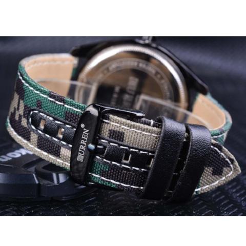 Curren Military Luminous Pointer (Green 4.5cm Dial) - CUR124
