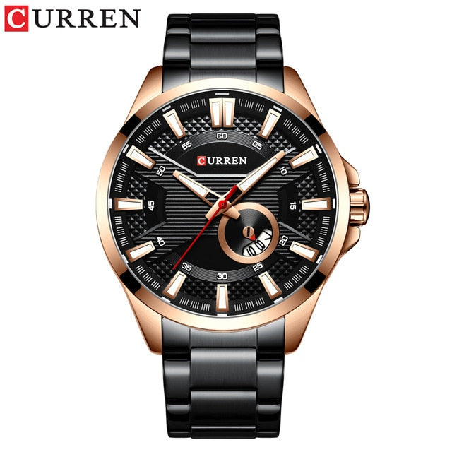 Curren Men's Round Date Watch (Dial 4.6cm) - CUR192