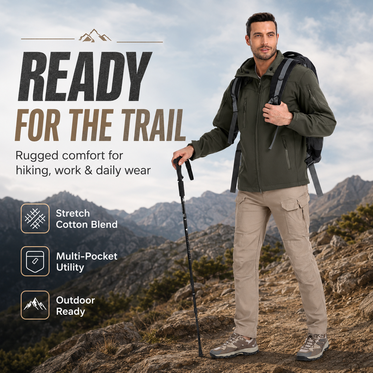 π Men's Tactical Cargo Pants