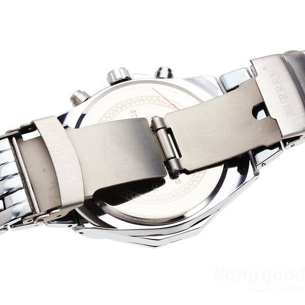 Curren Men's Stainless Steel Waterproof (Red 4.4cm Dial) - CUR118