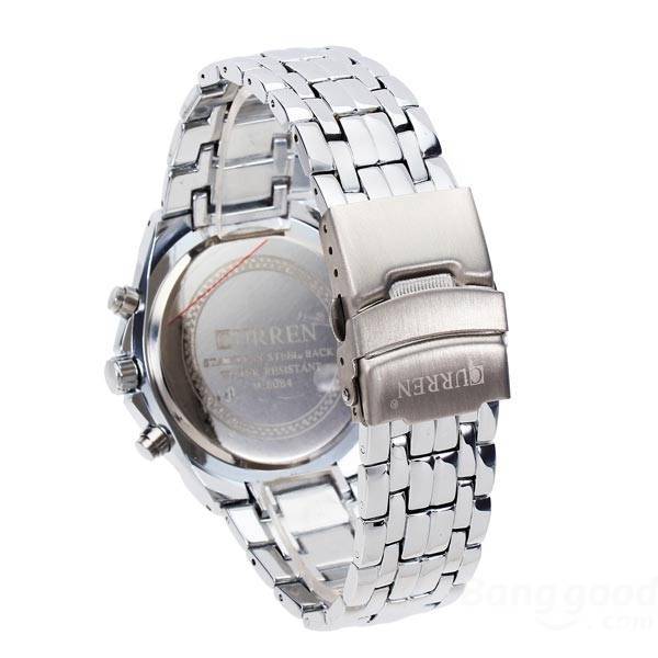 Curren Men's Stainless Steel Waterproof (Red 4.4cm Dial) - CUR118