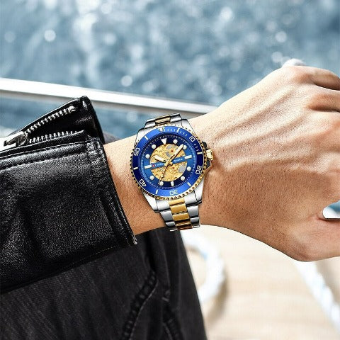 Curren Men's Gold Stainless Steel Watch (Dial 4.4cm) - CUR217