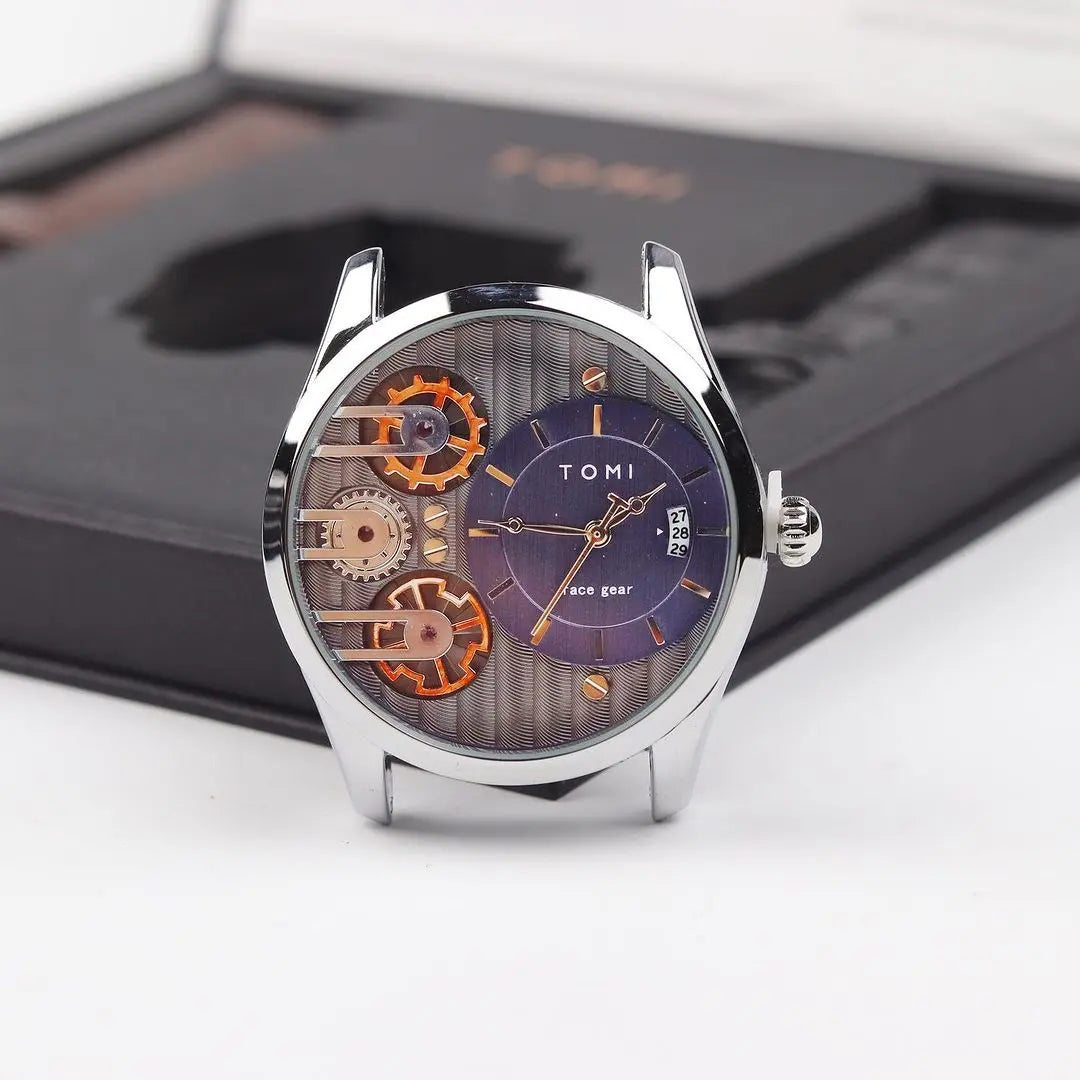 tomi TOMI T-106 Face Gear Dual Strap Luxury Watch - 7BONKERS