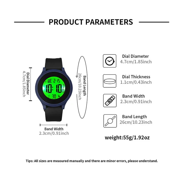 TOMI T-208 Men's Mixed Watch Case, DIY Case, Simple and Casual, Sports, Electronic, Festival Gift, New
