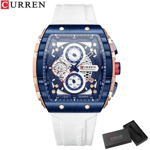 CURREN Men's Sports Rectangular Watch (Dial 4.7cm) - CUR221