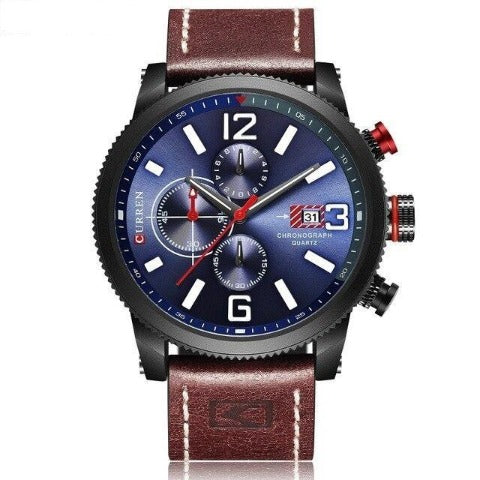Curren Premium Chronograph Men's Watch (Dial 4.6cm) - CUR206