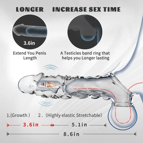 🔥🎁 2025 HOT Deal 💥 Reusable Penis Extension Vibrator – Makes You Longer, Harder & Unstoppable 😍 (Copy)