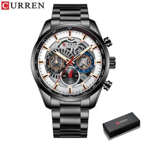 Curren Men's Full Steel Chronograph Watch (Dial 4.5cm) - CUR212