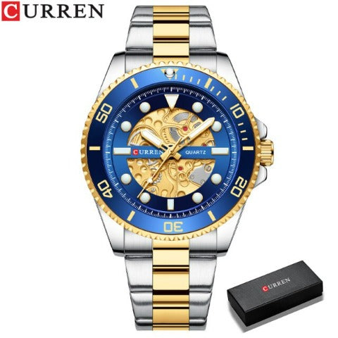 Curren Men's Gold Stainless Steel Watch (Dial 4.4cm) - CUR217