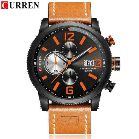 Curren Premium Chronograph Men's Watch (Dial 4.6cm) - CUR206