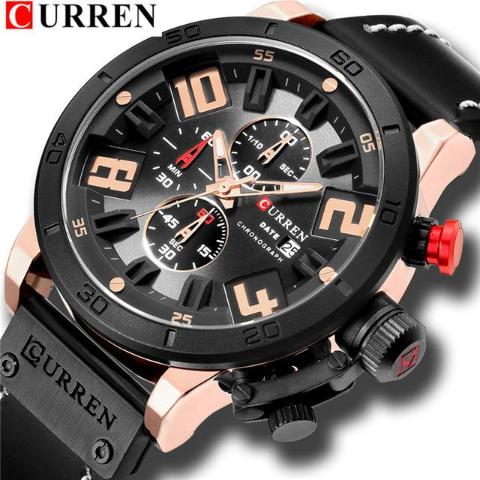 Curren New Men's Chronograph Watch (Dial 4.6cm) - CUR 165
