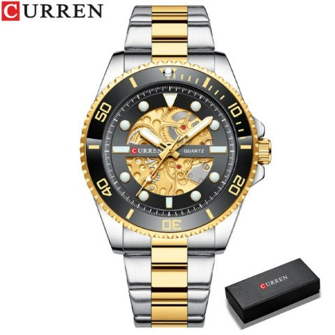 Curren Men's Gold Stainless Steel Watch (Dial 4.4cm) - CUR217
