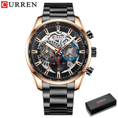 Curren Men's Full Steel Chronograph Watch (Dial 4.5cm) - CUR212