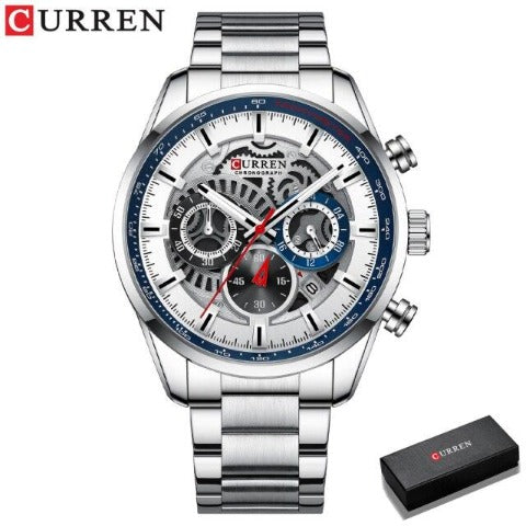 Curren Men's Full Steel Chronograph Watch (Dial 4.5cm) - CUR212