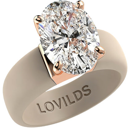 🔥Buy 2 Get 1 Free🔥LOVILDS Silicone Ring – Emerald Cut CZ | Patent-Pending Design