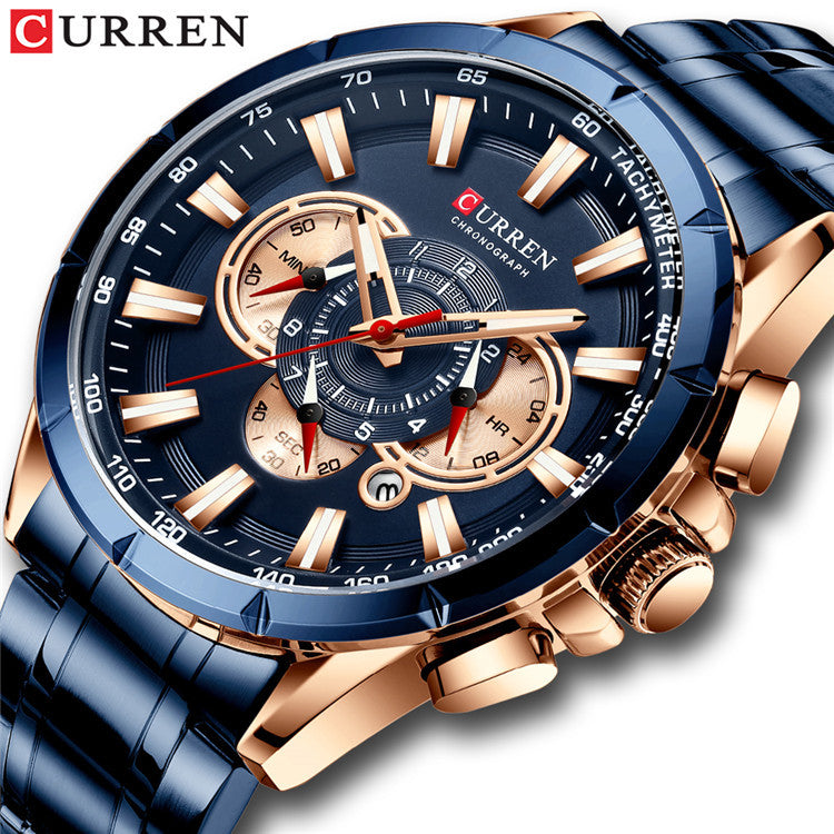 Curren Men's Luminious Pointers Premium Watch (Dial 4.8cm) - CUR181